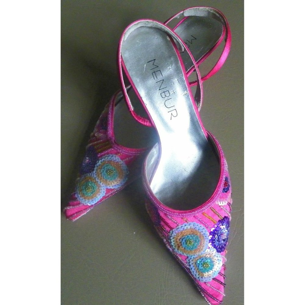 MENBUR WOMEN DRESS HEELS EU38 US7.5-8.0 SLINGBACK